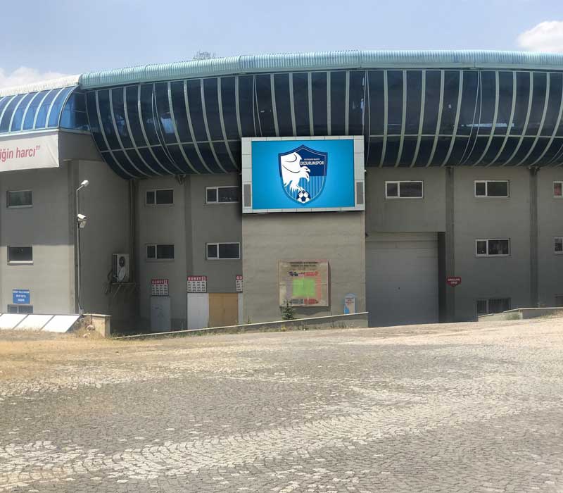 LED Screens Outside The Stadium