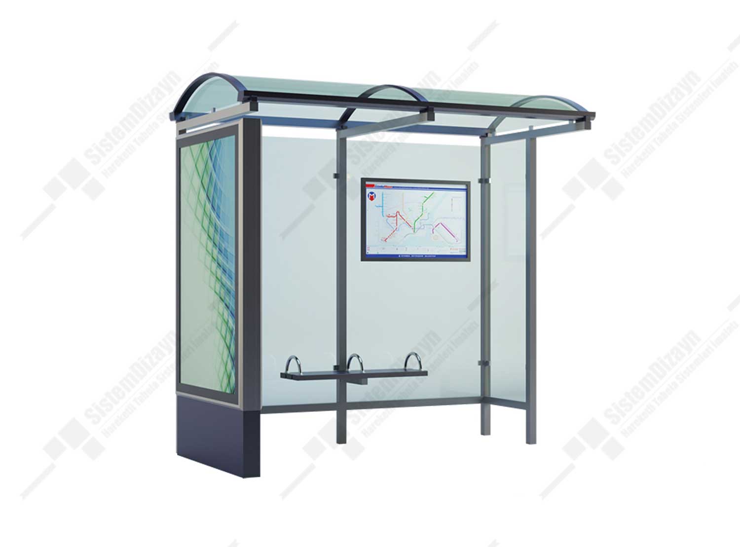 Bus Stop With One Clp Board