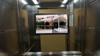 Wall Mounted LCD Screen for Elevators