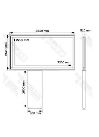7 m2 Fixed Poster Megalight - 1