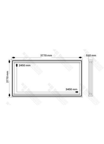 9 m2 Wall Mounted Fixed Poster Megalight - 1