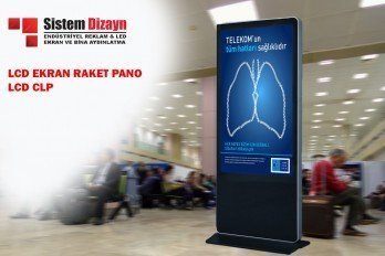 LCD Totem & Scrolling LCD Signboard Clp