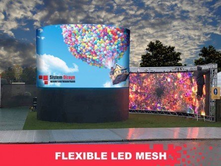 3D Flexible LED Mesh